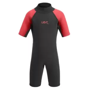 Image of Ub Kids Sharptooth Shorty Wetsuit (black/Red, 3-4 Years)