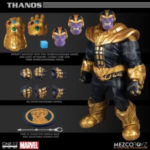 Image of Mezco One:12 Collective Marvel Comics Thanos Figure
