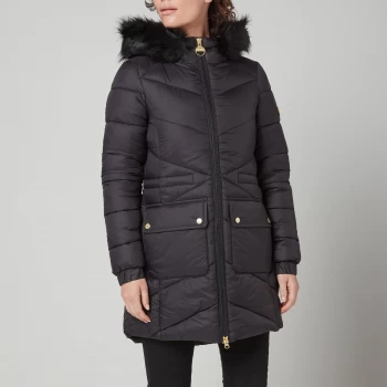 Image of Barbour International Womens Tampere Quilted Jacket - Black - UK 8