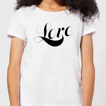 Image of Love Womens T-Shirt - White - 3XL