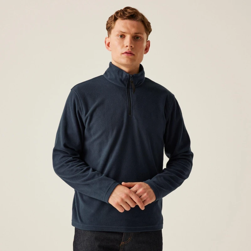 Image of Regatta Professional Mens Micro Lightweight Half Zip Fleece Top L - Chest 41-42' (104-106.5cm) Dark Navy TRF549-54B-L