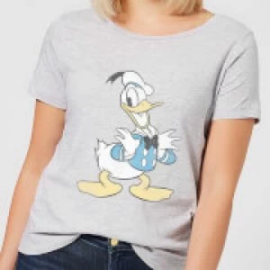 Image of Disney Mickey Mouse Donald Duck Posing Womens T-Shirt - Grey - S