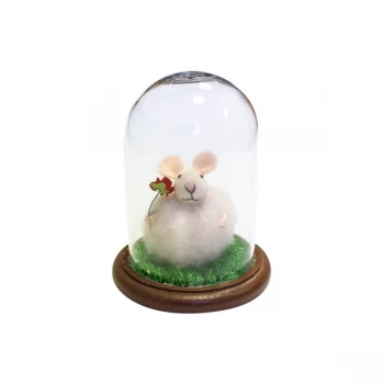 Image of Mouse Under Glass Dome Decoration By Heaven Sends