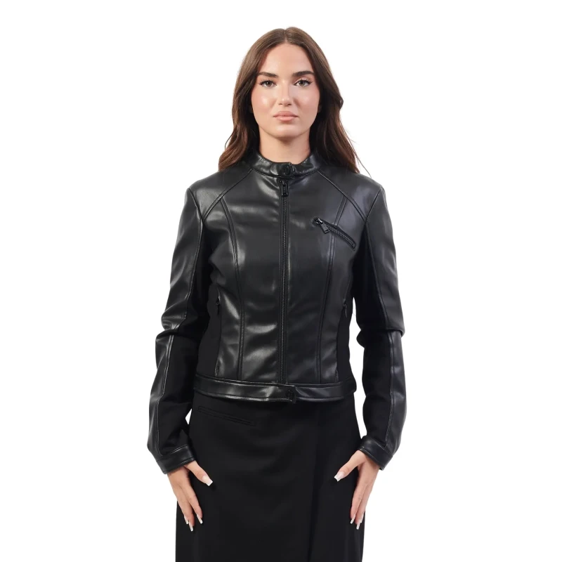 Image of Guess Leather jacket woman Guess New Fiammetta Noir Female 2XL