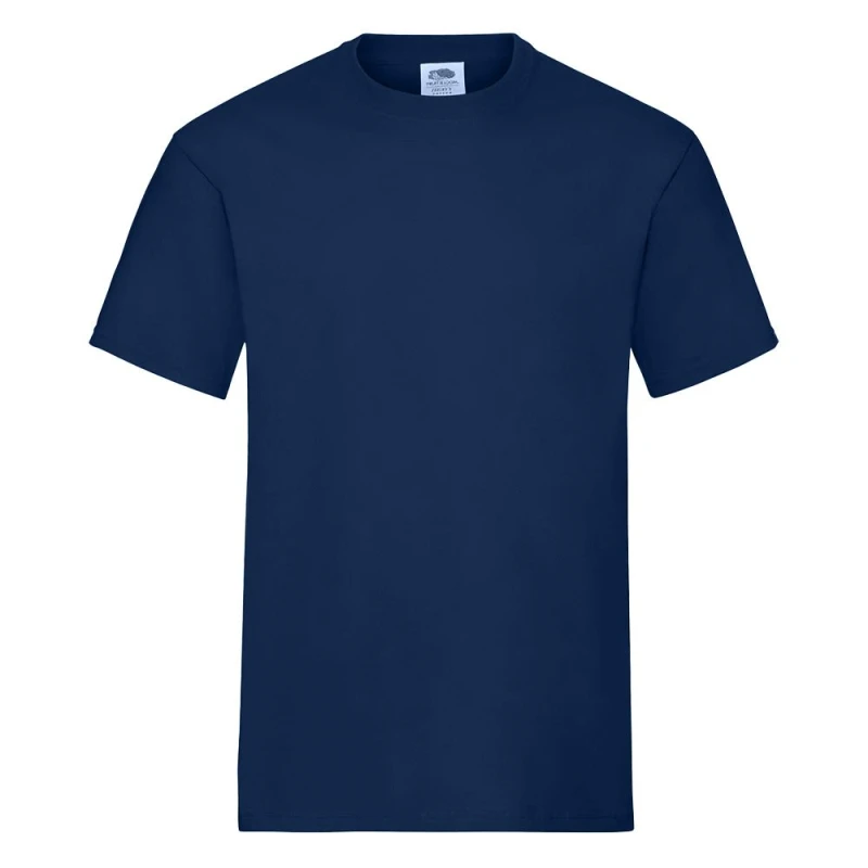 Image of Fruit Of The Loom Fruit of the Loom Men Heavy Cotton T-Shirt in Navy Size: Small Navy S Male 5063527362087