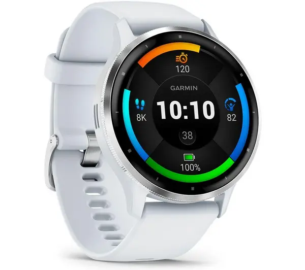 Image of Garmin Venu 3 - Silver & Whitestone, Silver/Grey,White 753759314736