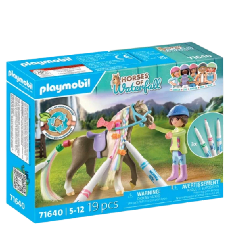 Image of PLAYMOBIL Playmobil Horses of Waterfall Creative set with PFERD and pens 71640 71640