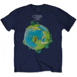 Image of Yes - Fragile Unisex Medium T-Shirt - Blue