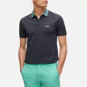 Image of BOSS Green Paule 2 Cotton-Blend Polo Shirt - S