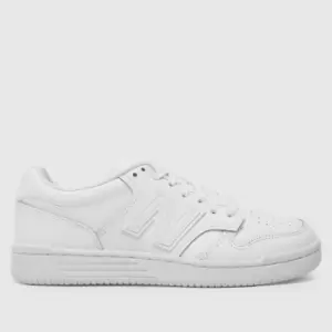 Image of New Balance White 480 Youth Trainers