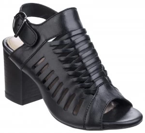 Image of Hush Puppies Sidra malia heeled sandals Black
