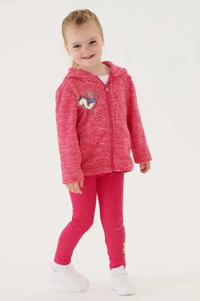 Image of Regatta Peppa Zip Through Fleece - PnkFusionMrl C36-C48