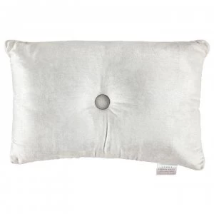 Image of Hotel Collection Velvet Cushion - Silver
