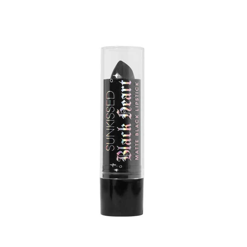 Image of Sunkissed Black Heart Matte Lipstick - Black