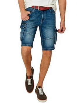 Image of Joe Browns Joe Browns Everyday Cargo Shorts, Blue, Size 34, Men