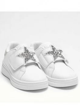 Image of Lelli Kelly Girls Thalisa Star Strap Trainer - White/Silver