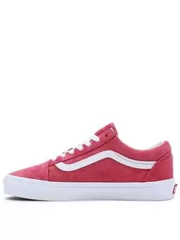 Image of Vans Old Skool Trainers - Red, Size 7, Women