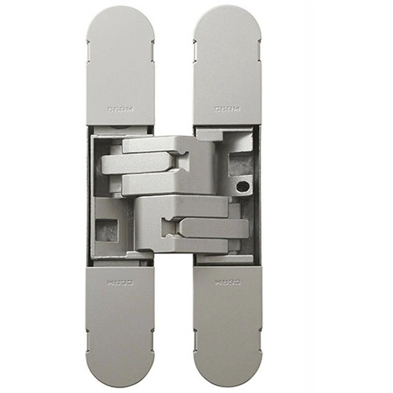 Image of Loops 134 x 24mm Concealed Medium Duty Hinge Fits Unrebated Doors Champagne Multi