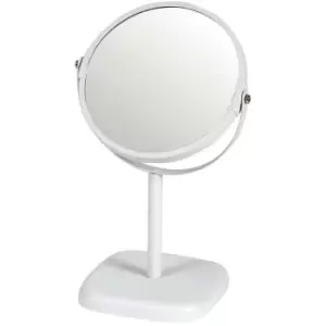 Image of Showerdrape - Capri 2x Magnification Double Sided Vanity Table Mirror - White