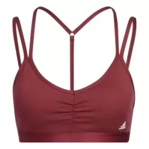 Image of adidas Yoga Essentials Light-Support Bra Womens - Red