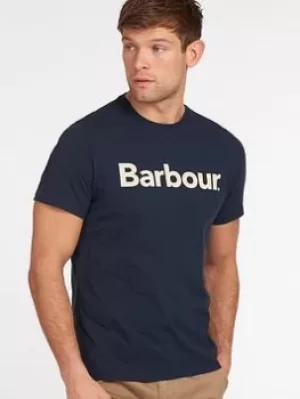 Image of Barbour Logo T-Shirt, Navy, Size L, Men