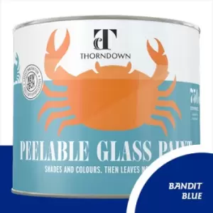 Image of Thorndown Bandit Blue Peelable Glass Paint 150ml - Translucent