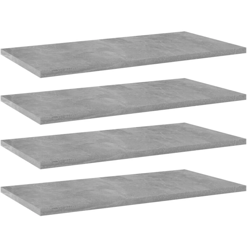 Image of VIDAXL Vidaxl - Bookshelf Boards 4 pcs Concrete Grey 60x30x1.5cm Engineered Wood 8720286244951