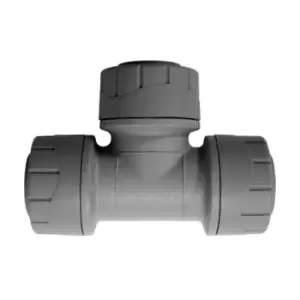 Image of Polypipe PolyPlumb Equal Tee Grey 28mm - PB228 - 574436