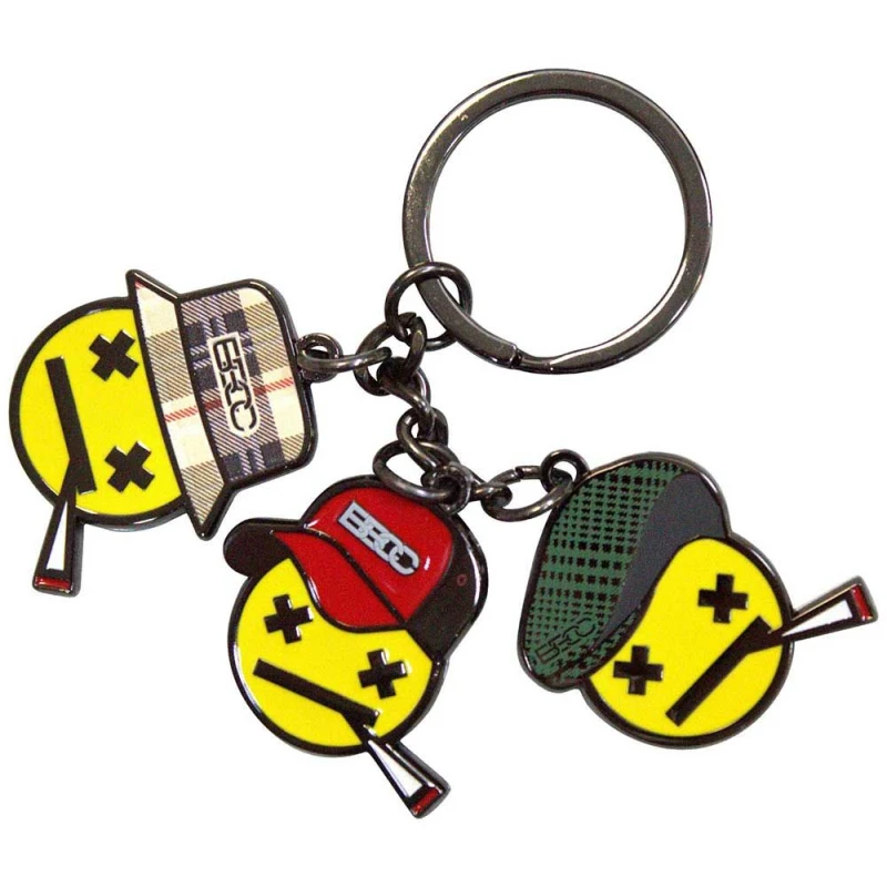 Image of Bad Boy Chiller Crew Emoji Charms Keychain keyring Yellow unisex