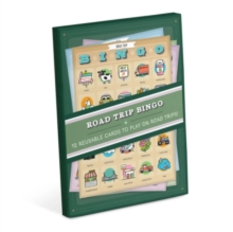 Image of Knock Knock Roadtrip Bingo, 12 Reusable Cards for Road Trips Cards