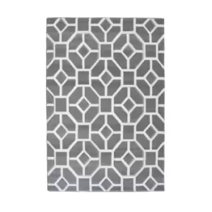 Image of Homemaker Daytona Rug Geo Grey 080X150Cm