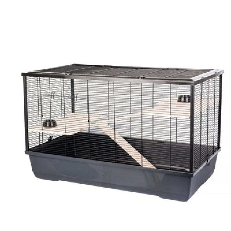 Image of Little Friends Langham Xl Rat Hamster Small Animal Cage - 100 X 54 X 61 - Black