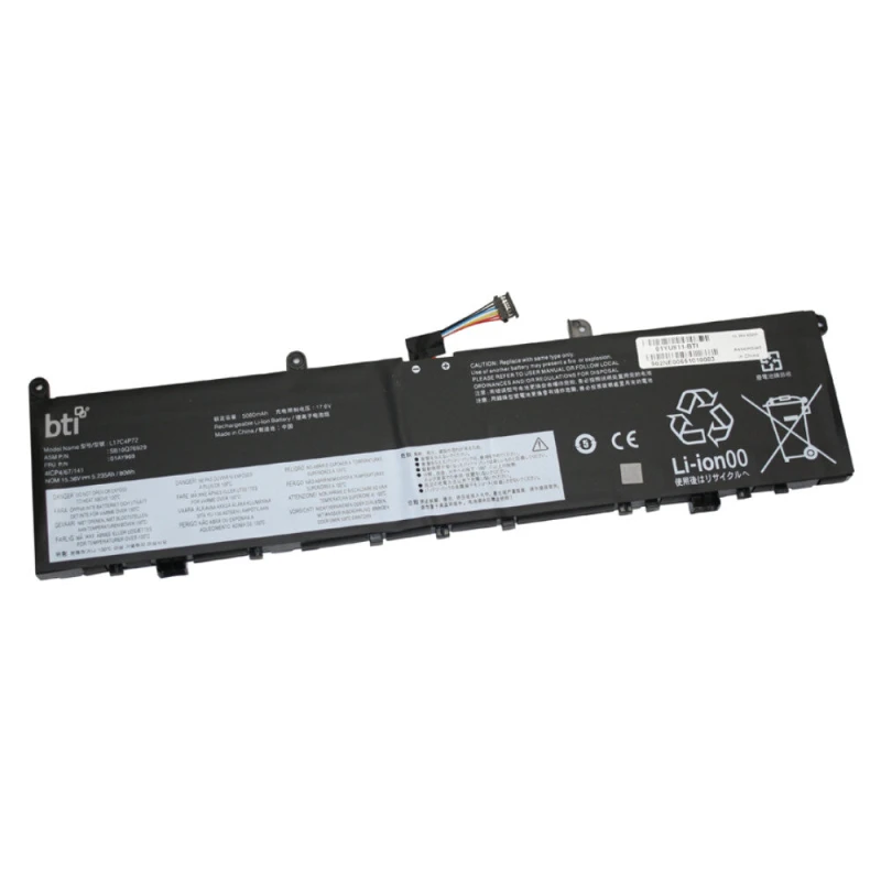 Image of BTI BTI L17C4P72 compatible 77Wh 4-cell battery for Thinkpad P1 G1 Thinkpad X1 Extreme G1 Thinkpad P1 G2 L17C4P72-BTI