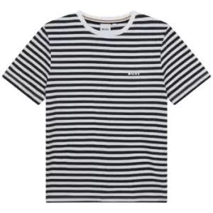 Image of Boss Stripe T-Shirt Juniors - White