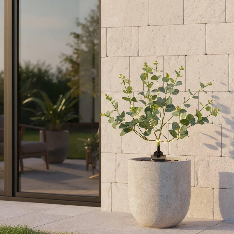 Image of Streetwize Eucalyptus Tree Solar Lights Green unisex One Size