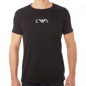 Image of Emporio Armani 2-Pack Cotton Stretch T-Shirts - Black M