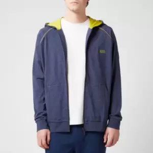 Image of BOSS Bodywear Mens Zip-Through Hoodie - Medium Blue - M