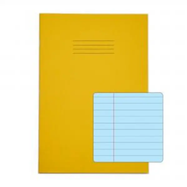 Image of Rhino A4 Special Exercise Book 48 Page Ruled F8M Yellow with Tinted EXR14552VC