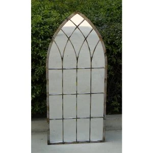 Image of Charles Bentley Garden Rustic Mirror - Silver