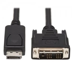 Image of Tripp Lite Displayport To Dvi Cable Displayport With Latches To Dvi D