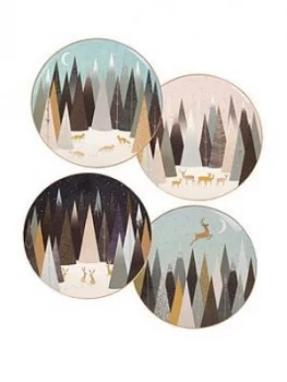 Image of Sara Miller Frosted Pines Plates