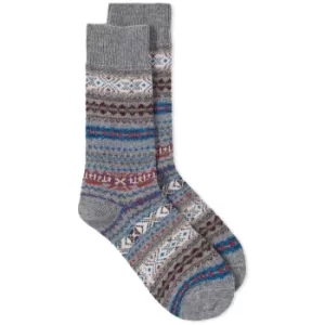 Image of Barbour Mens Boyd Socks Grey Mix Large