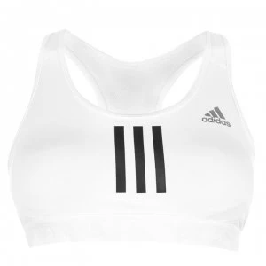 Image of adidas 3 Stripe Medium Bra Ladies - White