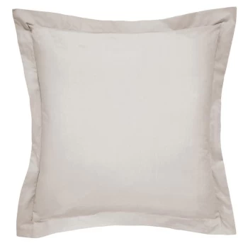 Image of Bedeck of Belfast Fine Linens 600TC Plain Dye Square Pillowcase - CASHMERE