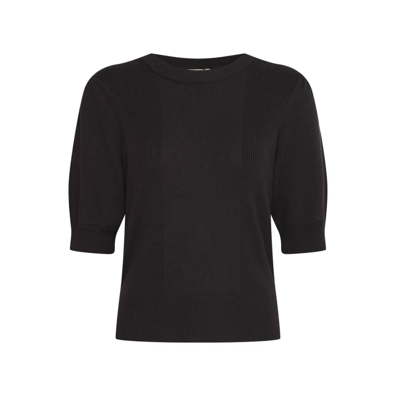 Image of Ichi Womens short sleeve sweater Ichi Boston Noir Female XL