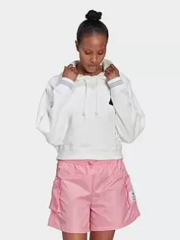 Image of adidas Originals Short Disney Hoodie - White, Size 34, Women