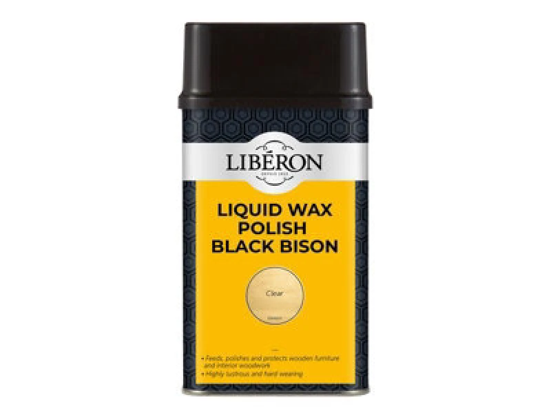 Image of Liberon 'Liquid Wax' Polish Black Bison Clear 500ml Clear unisex