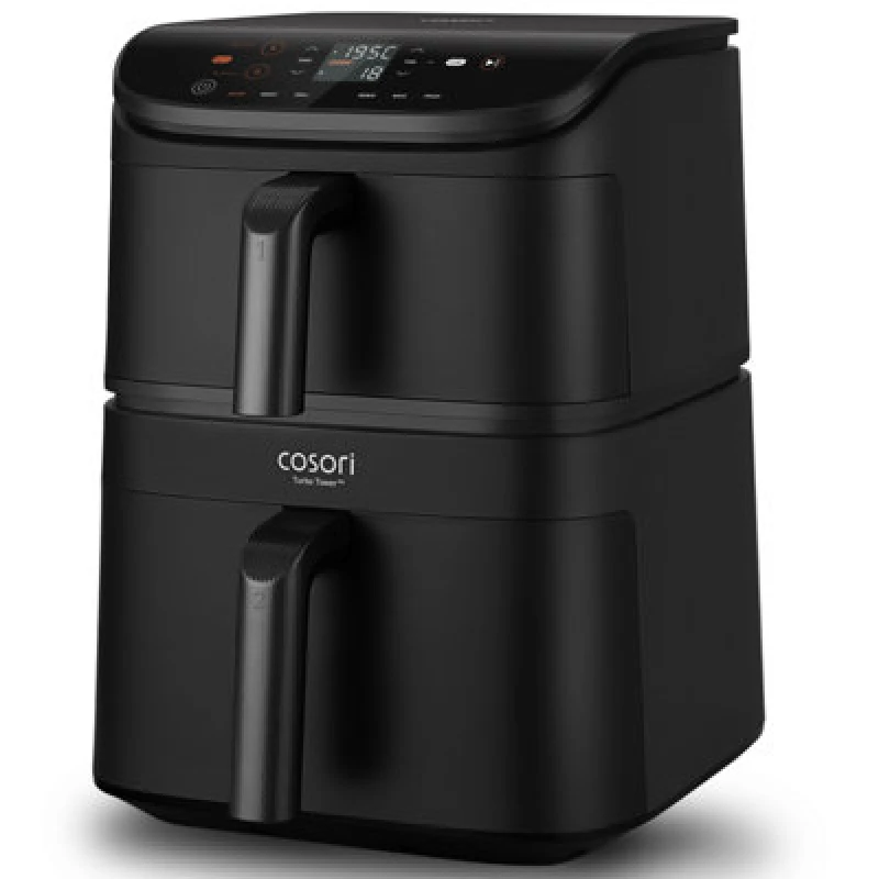 Image of COSORI Turbo Tower Dual Air Fryer - Black 810123677535