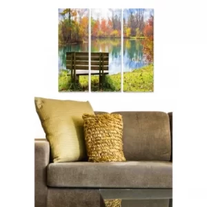 Image of MDF986347 Multicolor Decorative MDF Painting (3 Pieces)