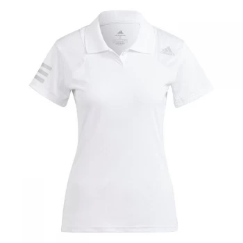 Image of adidas Club Polo Shirt Ladies - White/Grey